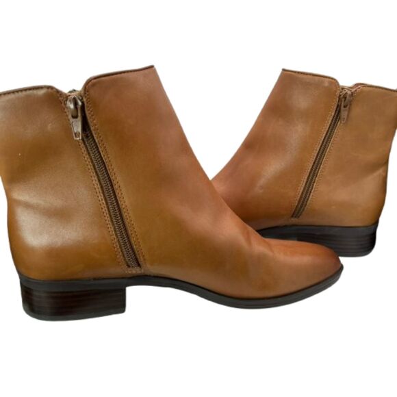 NWOB Naturalizer Women's Robyn Brown Leather Booties Size 8.5M - Picture 2 of 8